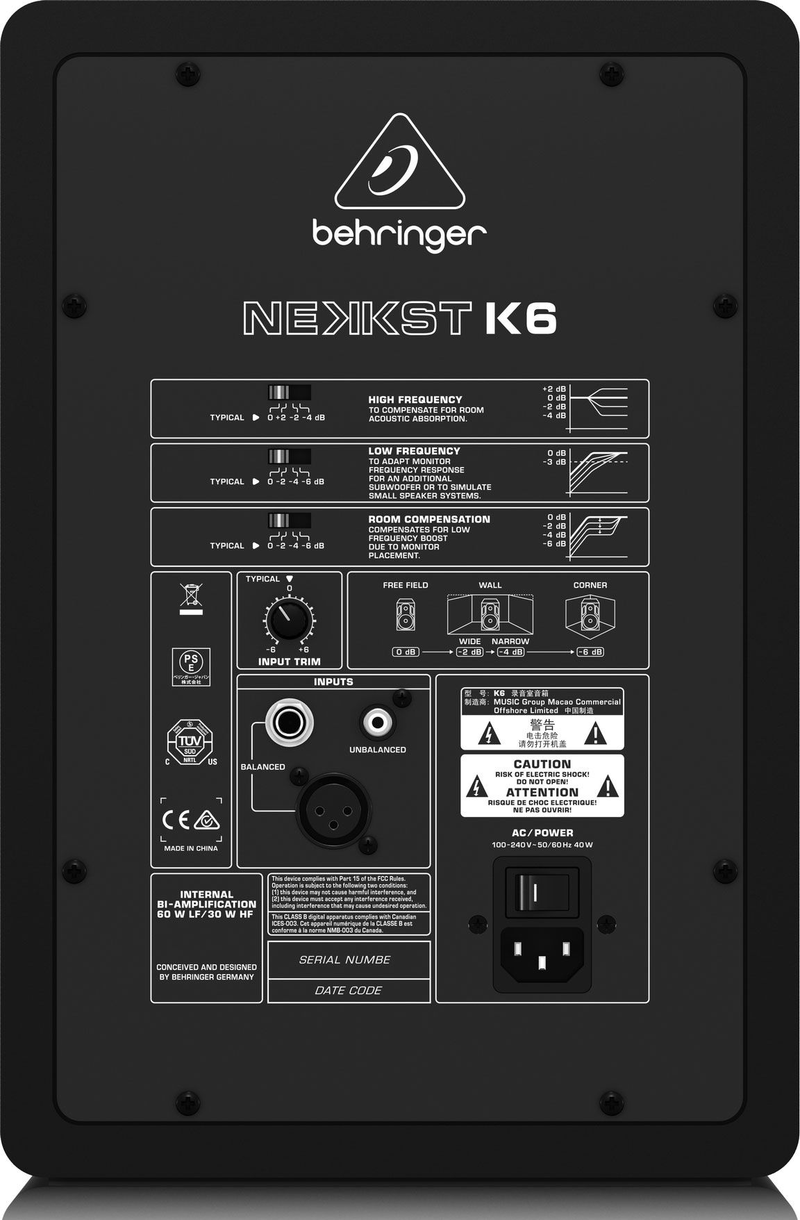 Behringer NEKKST K6 — Product reference photo