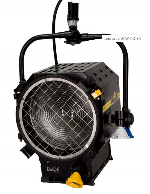 DeSisti Leonardo 2kW Fresnel (type reference) — Equipment type reference photo