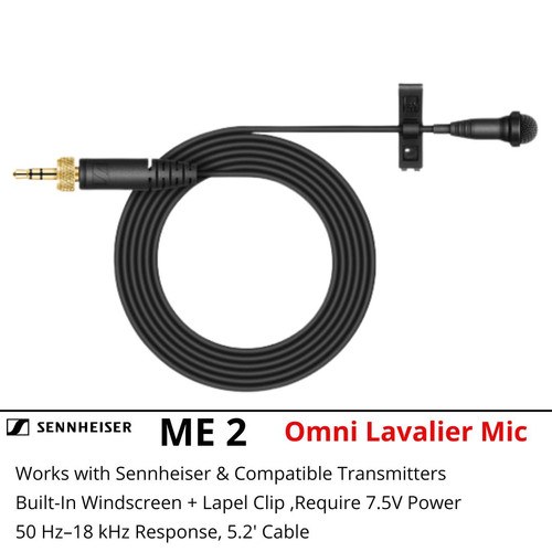 Sennheiser ME2 lavalier — Model family reference photo